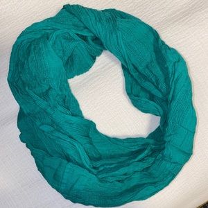 Beautiful green infinity scarf